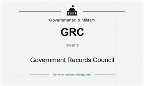 Government Records Council (GRC) .